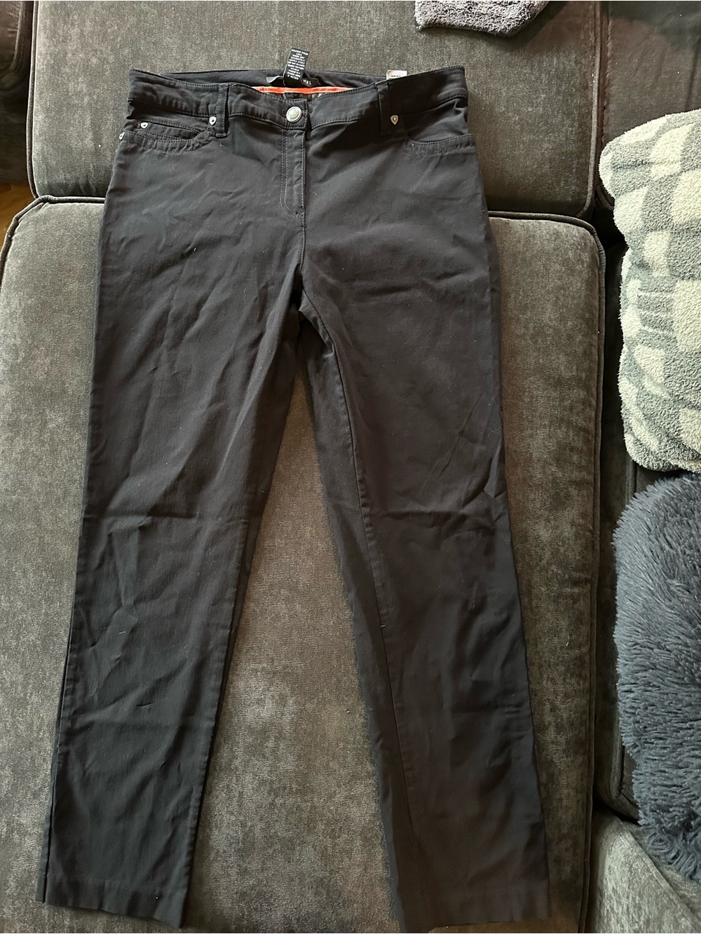 Zac & Rachel Black Straight Leg Stretch Women's Pants size 12
